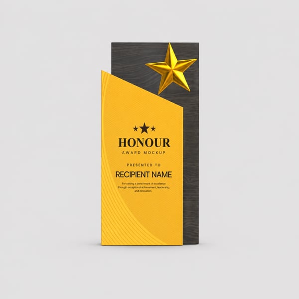 Triumph Zest Award Design Mockup