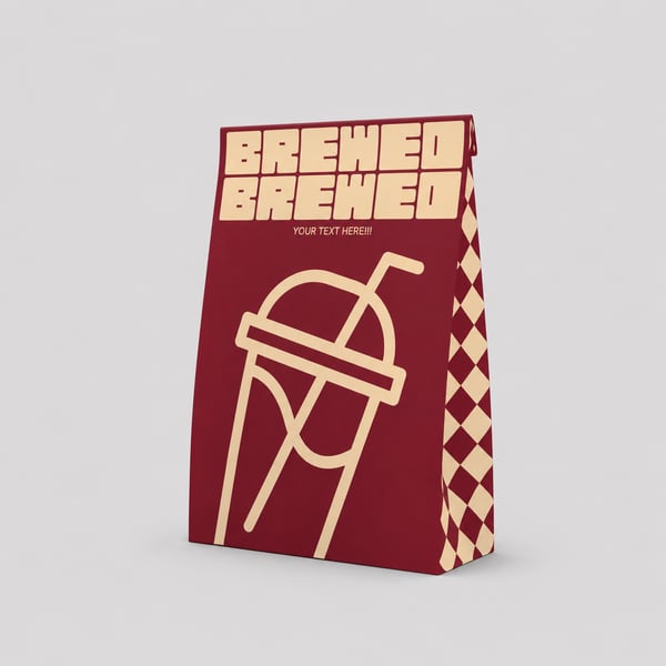Premium Restaurant Takeaway Bag Mockup