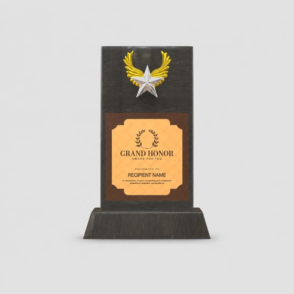 Star Serenade Award Design Mocukup