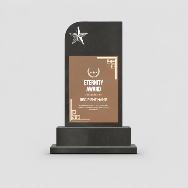 Infinite Eternity Award Design Mocukup