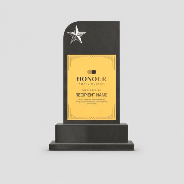 Pinnacle Eternity Award Design Mocukup