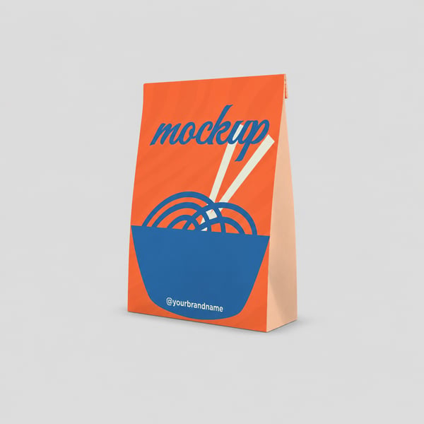 Snack Street Bag Packaging Design Mockup