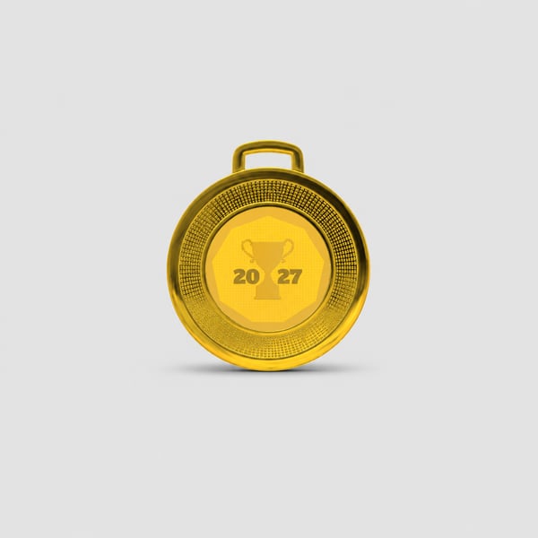 Victory Crest Medal Mockup Design