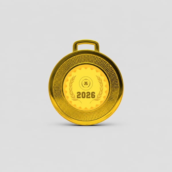 Prime Gold Medal Mockup Design