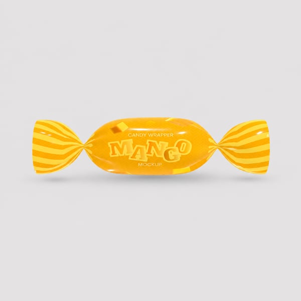 Premium Mango Flavoured Twist Candy Mockup