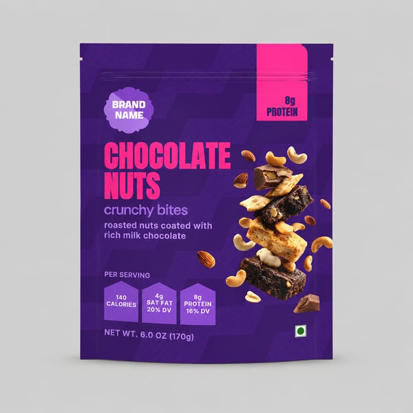 Munch Pops Sachet Design Mockup