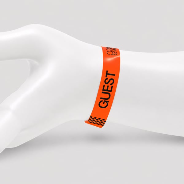 Custom Event Wristband Mockup