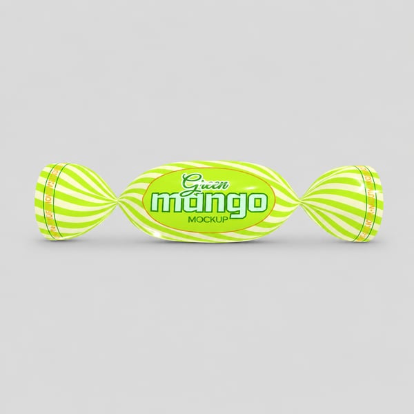 Green Mango Twist Candy Packaging Design