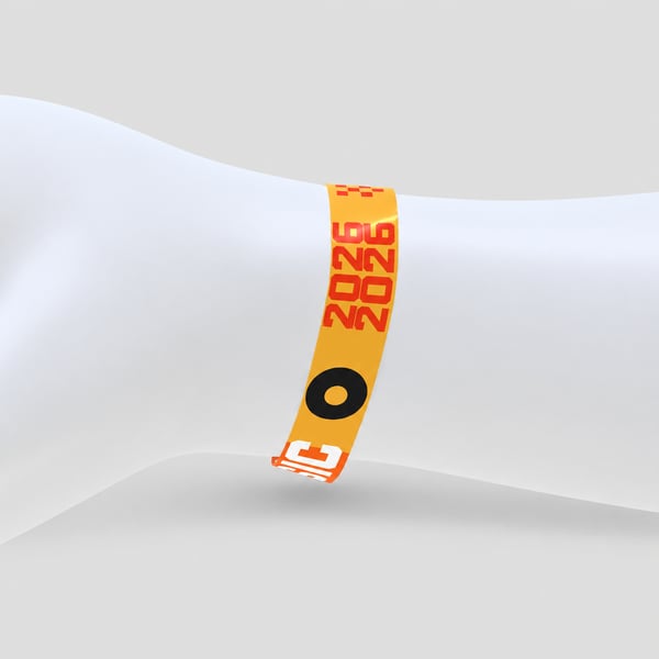 Carnival Pass Wristband Mockup
