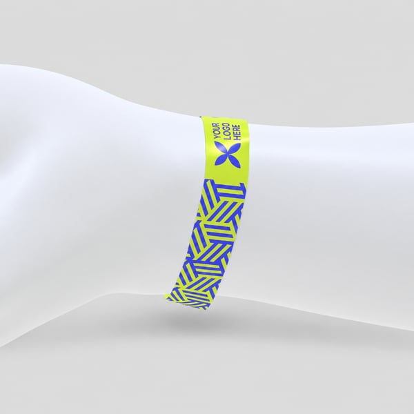 Festival Pass Wristband Mockup