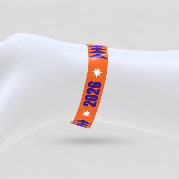 Backstage Pass Wristband Mockup
