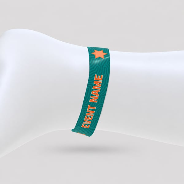 Entry Pass Wristband Mockup