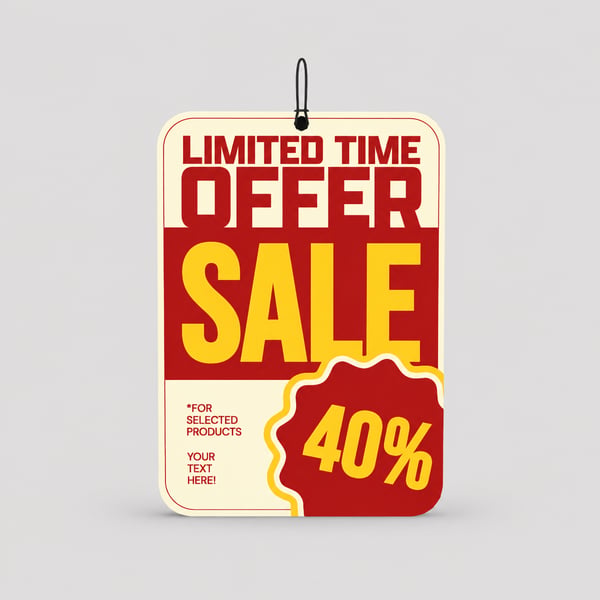 Sale Promotion A5 Dangler Mockup