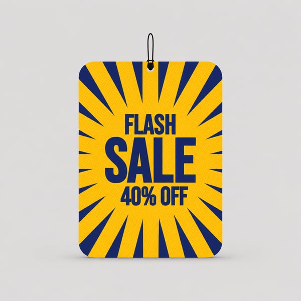 Special Offer Sale Hanging A5 Dangler Mockup