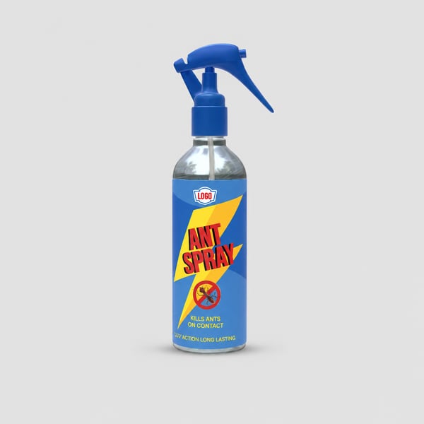 Blue Ant Spray Bottle Mockup