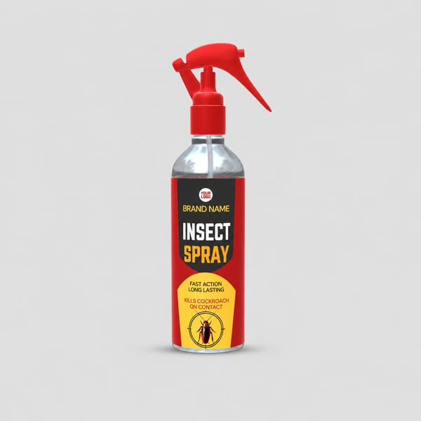 Ant Spray Shield Bottle Mockup