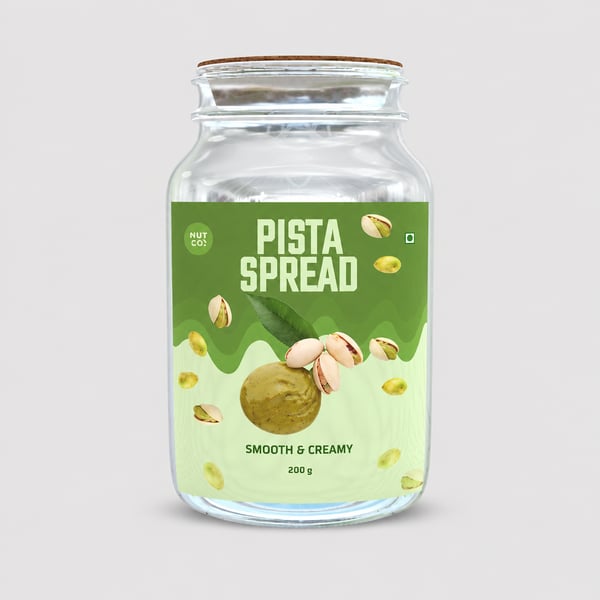 Pista Spread Jar Packaging Design Mockup
