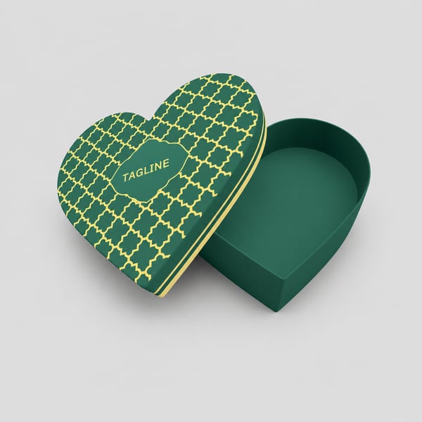 Heart Shaped Gift Box Design for Luxury Branding
