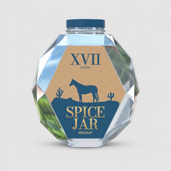 Modern Spice Jar Mockup Template
