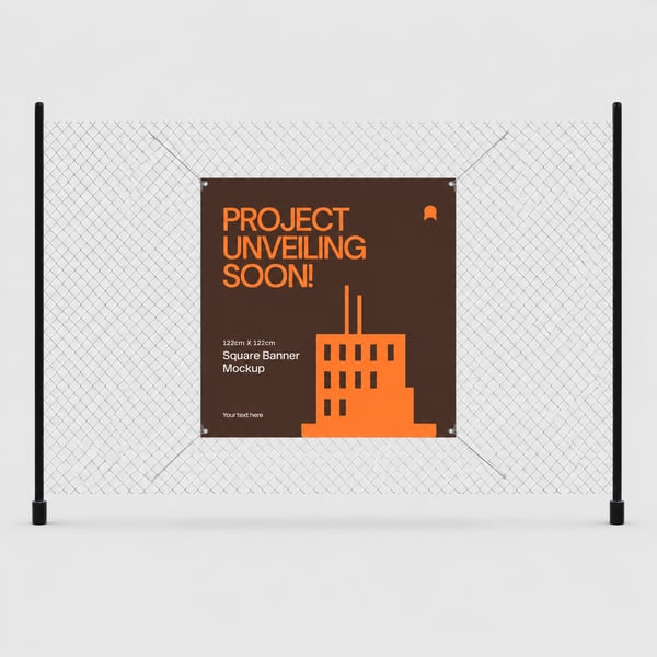 Real Estate Square Banner Mockup