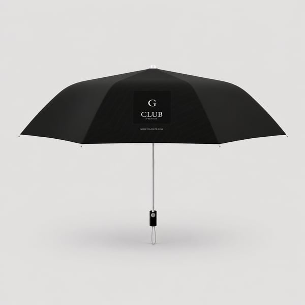 Black Luxury Umbrella Mockup