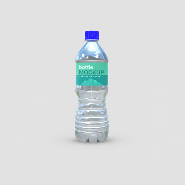 Premium Water Bottle Mockup Design