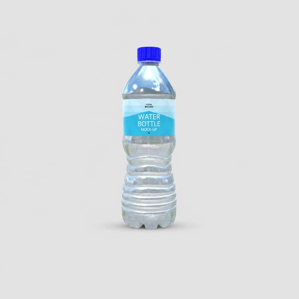 Mineral Water Bottle Mockup Design