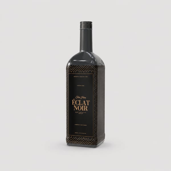 Luxury Wine Bottle Packaging Mockup