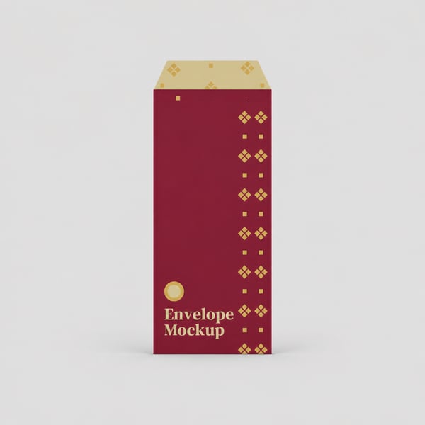 Wedding Card Envelope Mockup