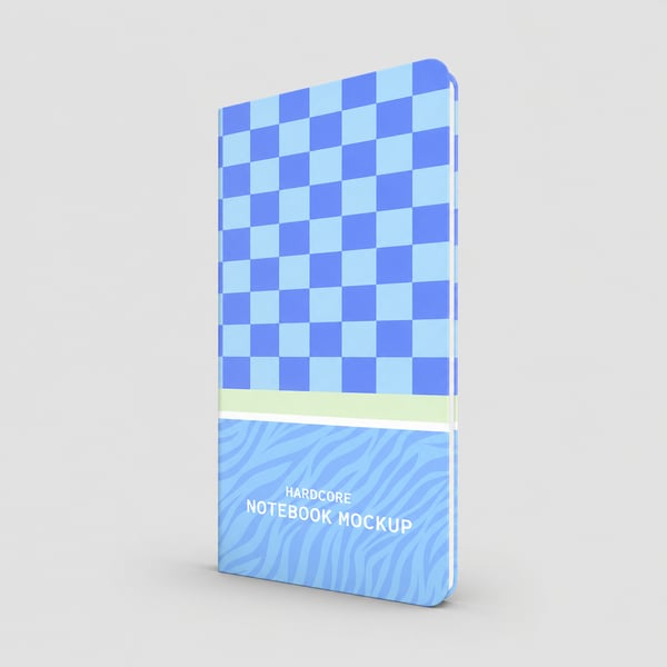 Contemporary Checkered Hardcover Notebook