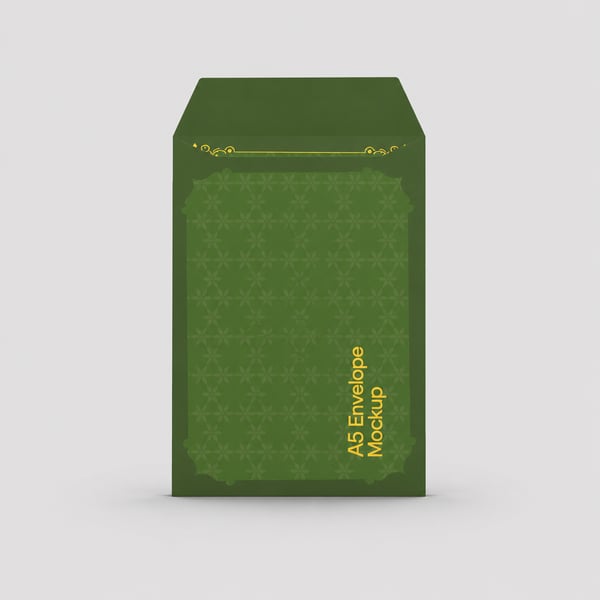 Luxury Green Floral A5 Envelope