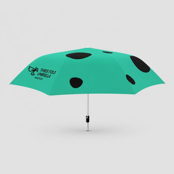Photorealistic Foldable Umbrella Mockup for Custom Print
