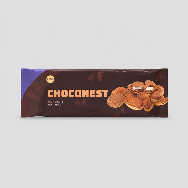 Choconest Chocolate Bar Packaging Template