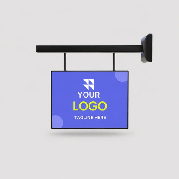 Plain Signage Square Shape