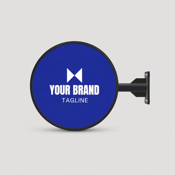 Clean Signage Round Shape