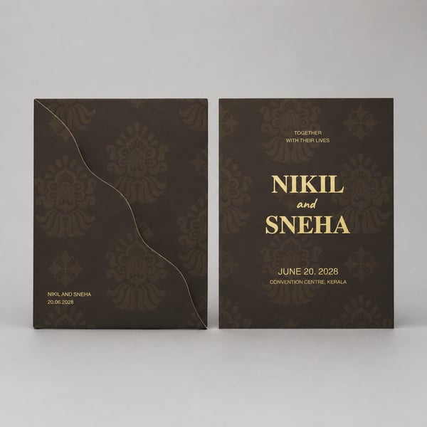 Svarna ⏐ Wedding Card with Cover