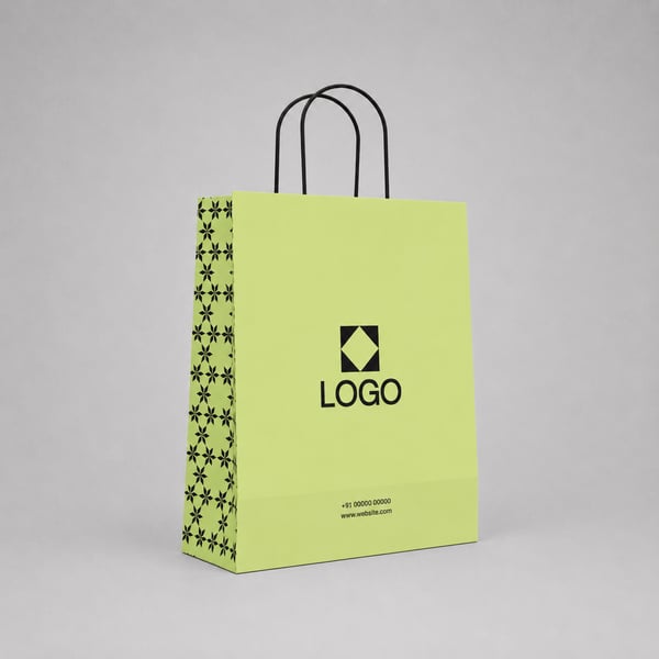 Custom Logo Shopping Bag Template