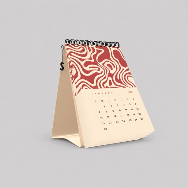 Crimson| Table Calendar