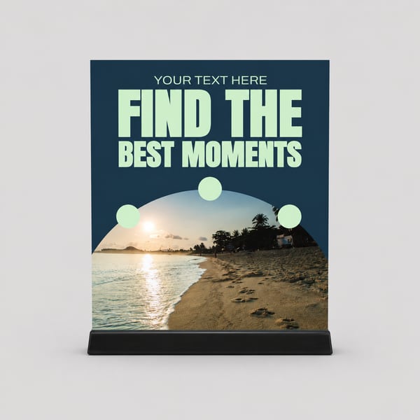 Travel Agency Tent card Mockup