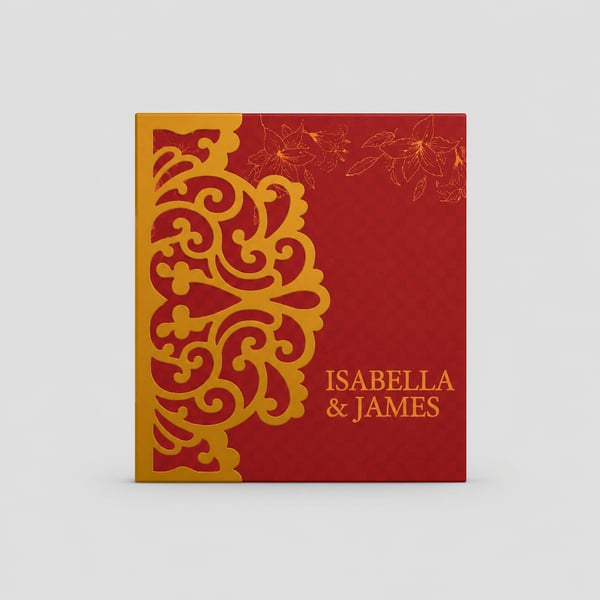 Marigold Wedding Invitation Template