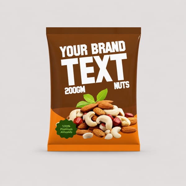 Healthy Nuts Packet Template