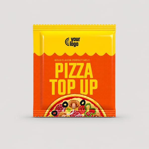 Custom Pizza Topping Packaging Mockup