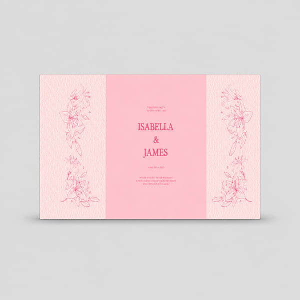 Enchant Simple Wedding Card Design