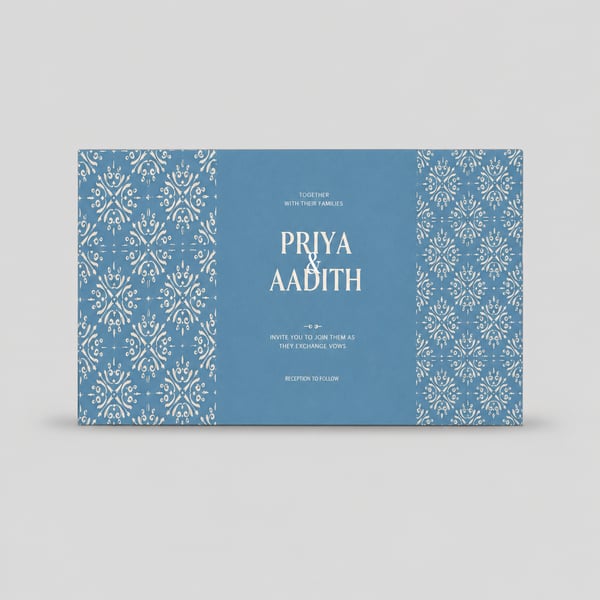 Fable Simple Wedding Card Design