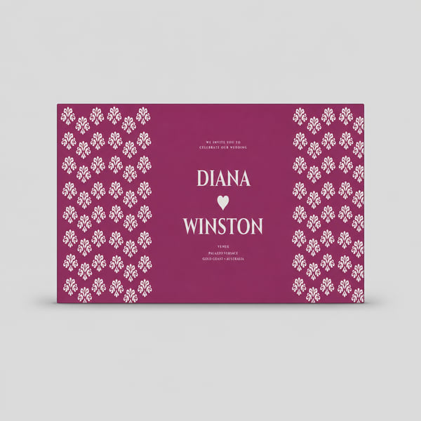 Bliss Simple Wedding Card Design