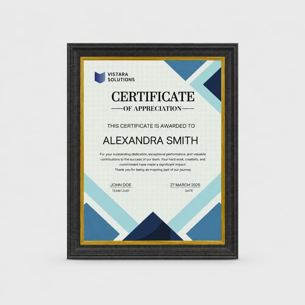 Certificate Frame - Modern 