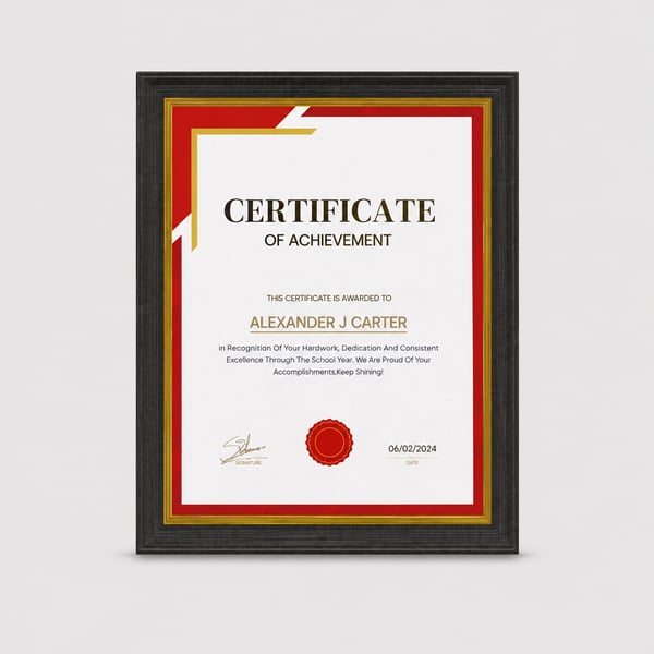 Certificate Frame - Echo