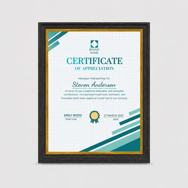 Certificate Frame - Ribbon