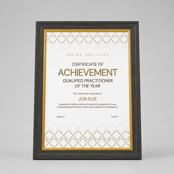 Certificate Frame Royal