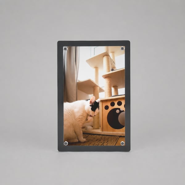 Glass Magnet - Meow